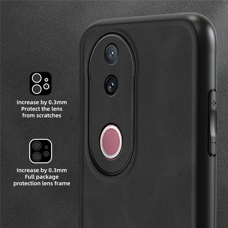 Funda ANNYOJO para vivo V50 5G de Cuero PU + PC + TPU Antigolpes para Móvil - Marrón