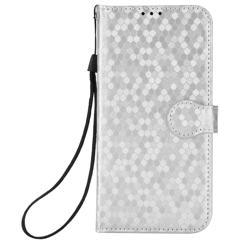 For Nothing CMF Phone 2 Pro Wallet Case Dot Pattern Imprint PU Leather Phone Cover - Silver