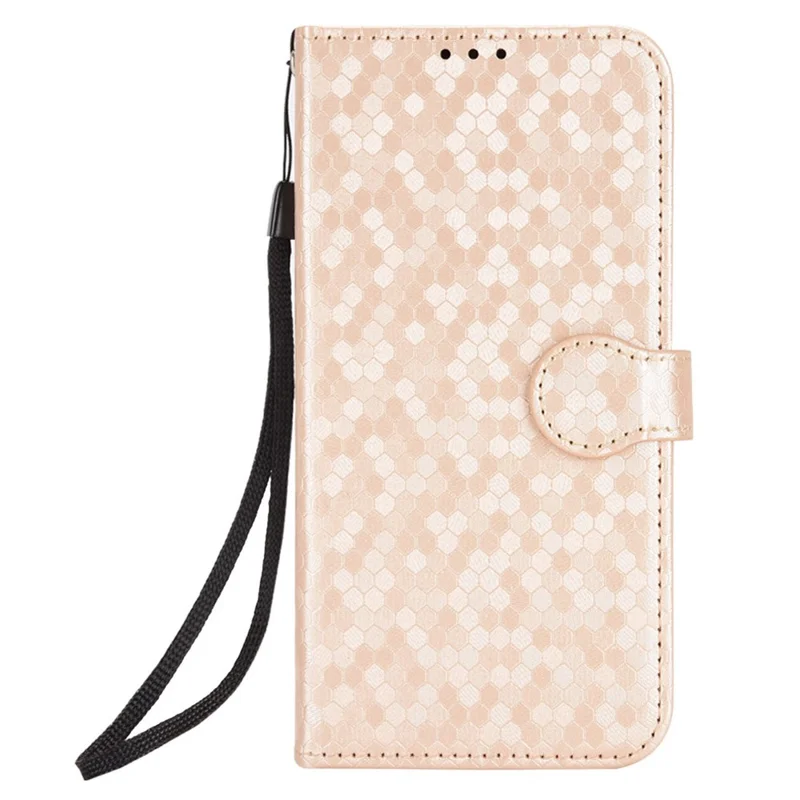 For Oppo K13 5G  /  K12s Wallet Case Dot Pattern Imprint PU Leather Phone Cover - Rose Gold