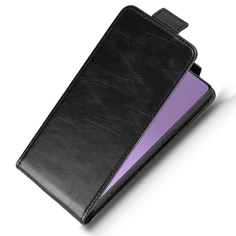 For Infinix Note 50 Pro+ 5G Stand Case Magnetic Clasp Vertical Flip Leather Phone Cover with Card Holder - Black