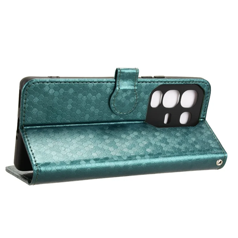 For Infinix Note 50s 5G X6870 Wallet Case Dot Pattern Imprint PU Leather Phone Cover - Green