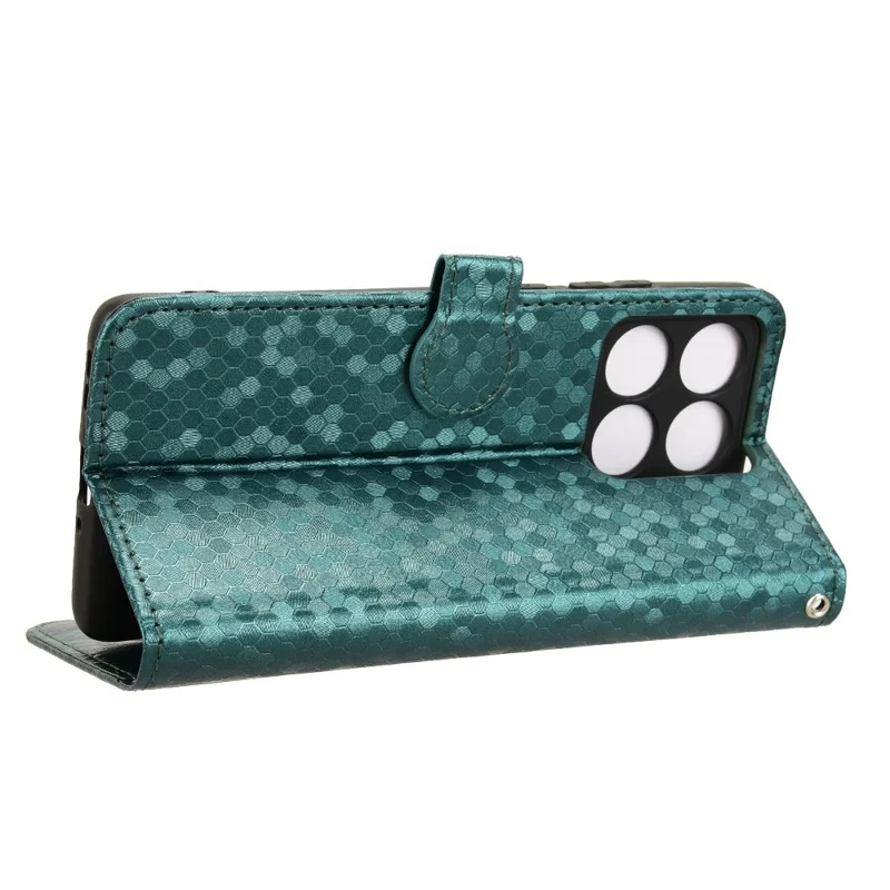 For Motorola Edge 60 Pro 5G Wallet Case Dot Pattern Imprint PU Leather Phone Cover - Green