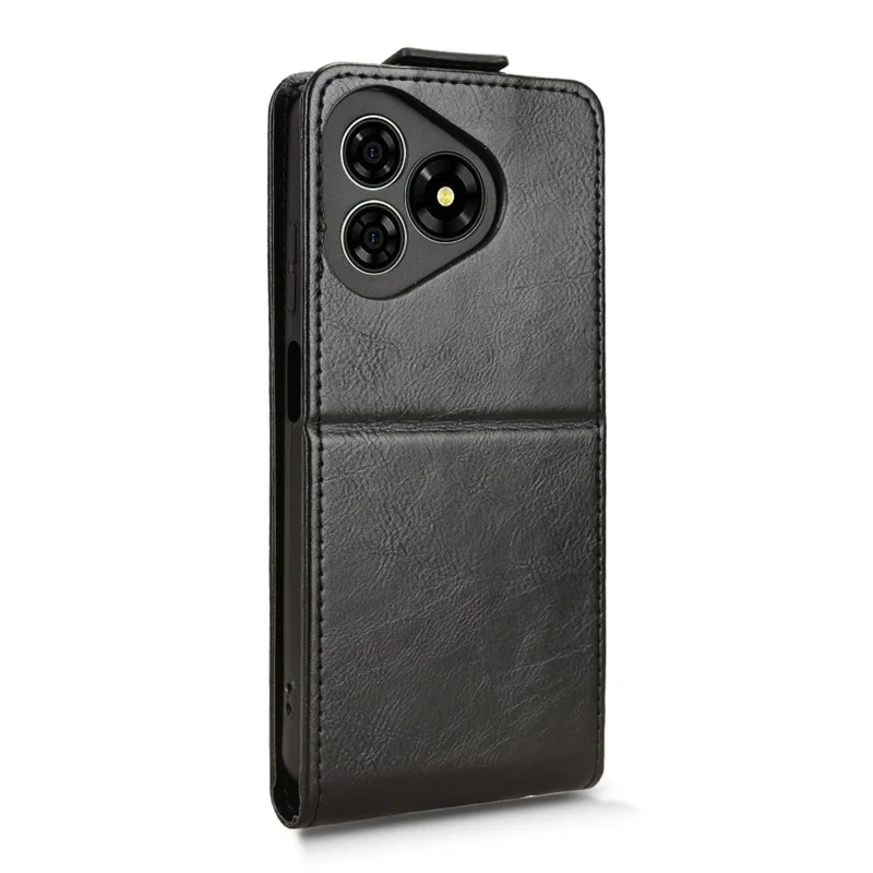 Capa para Ulefone Note 19 com Suporte e Fecho Magnético - Flip Vertical em Couro com Porta-cartões - Preto