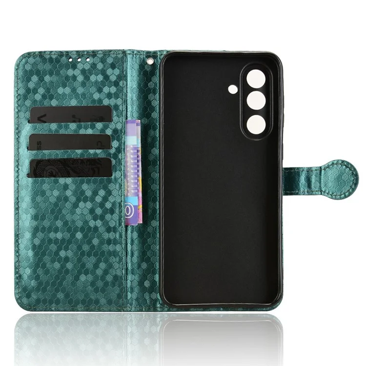 Étui Portefeuille pour Samsung Galaxy M56 5G Motif à Pois en Cuir PU - Vert