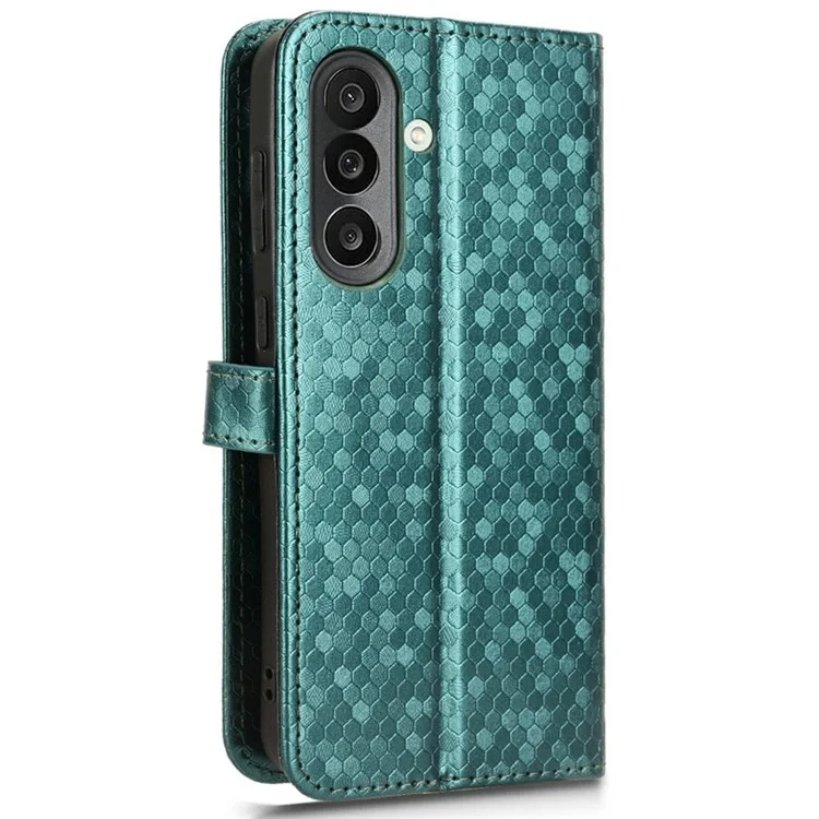 Étui Portefeuille pour Samsung Galaxy M56 5G Motif à Pois en Cuir PU - Vert