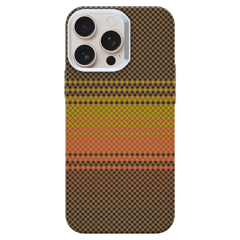 GKK For iPhone 16 Pro Case Compatible with MagSafe Hard PC Phone Back Cover - Sunrise Gold