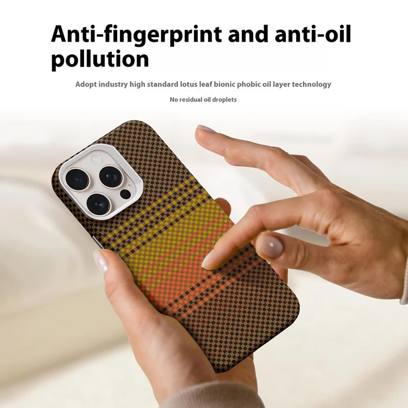 GKK For iPhone 16 Pro Case Compatible with MagSafe Hard PC Phone Back Cover - Sunrise Gold