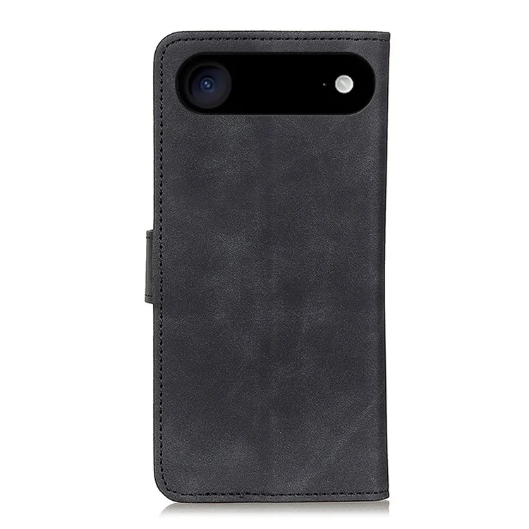 KHAZNEH Schutzhülle für iPhone 17 Luft PU-Leder Retro-Textur Handyhülle - Schwarz