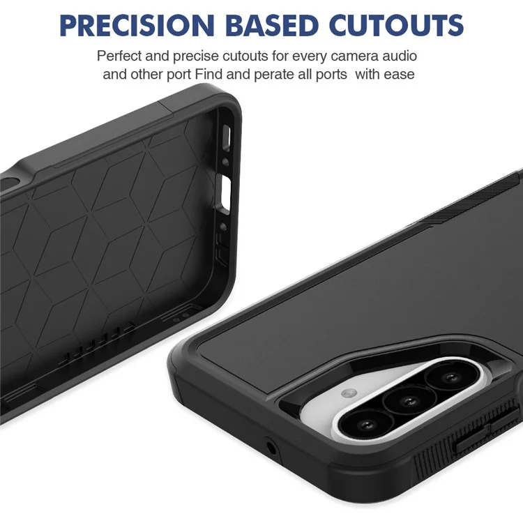 Bulk Purchasing For Samsung Galaxy A36 5G / A56 5G Case 2 in 1 PC + TPU Shockproof Phone Cover - Black