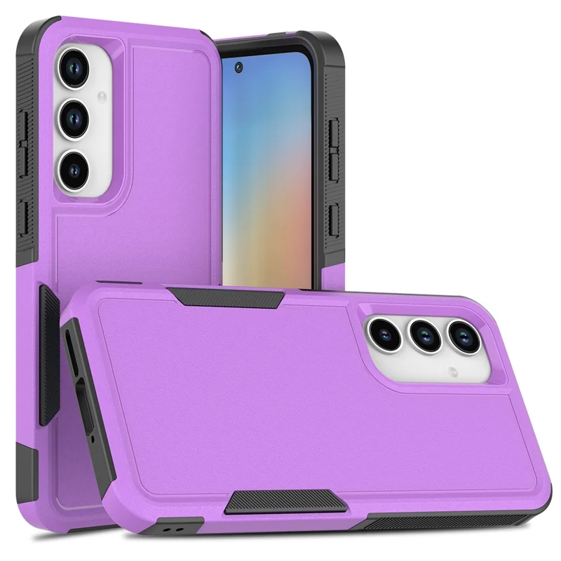Bulk Purchasing For Samsung Galaxy A15 4G / A15 5G Case 2 in 1 PC + TPU Shockproof Phone Cover - Purple
