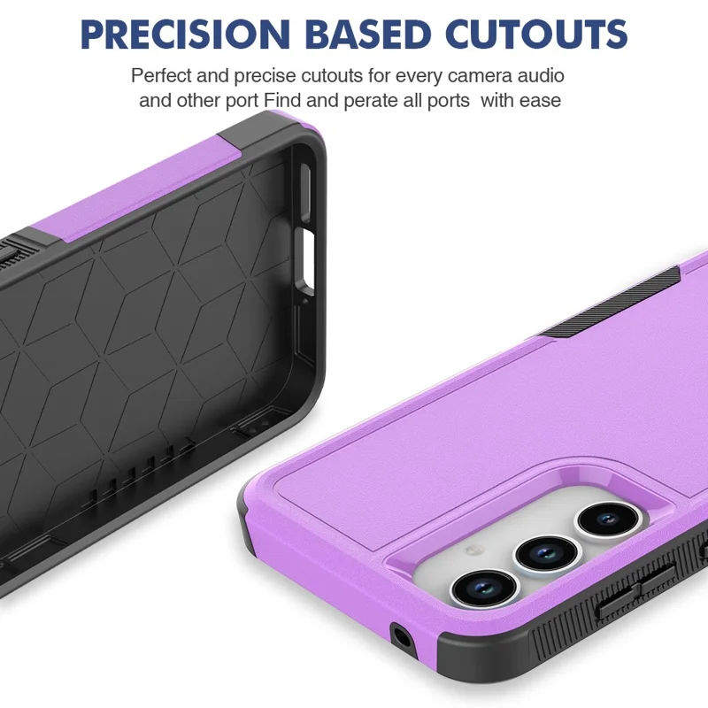 Bulk Purchasing For Samsung Galaxy A15 4G / A15 5G Case 2 in 1 PC + TPU Shockproof Phone Cover - Purple