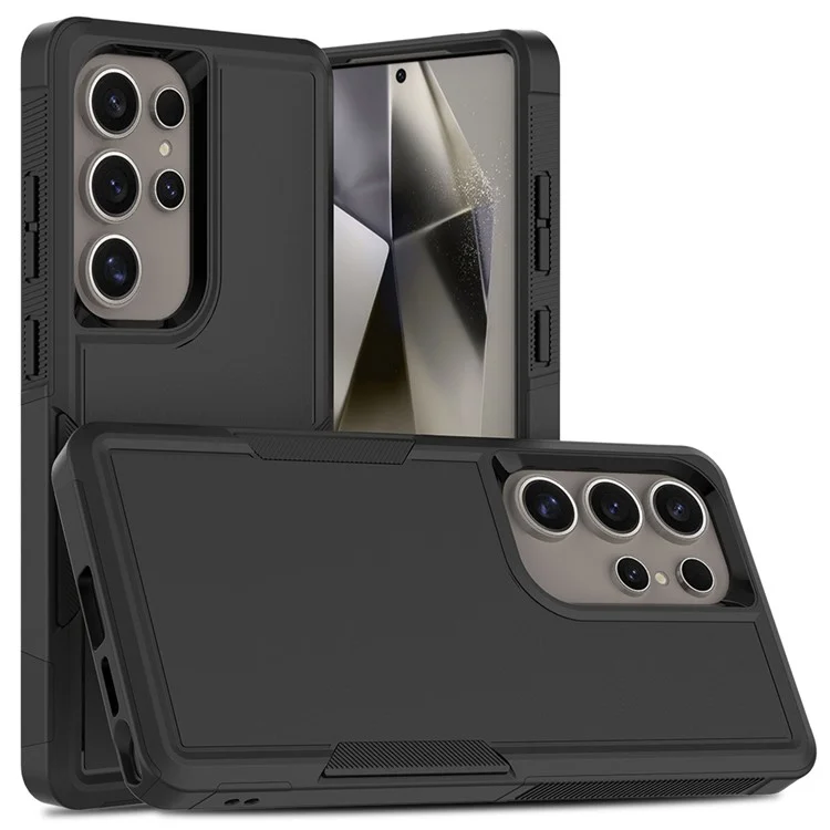 Bulk Purchasing For Samsung Galaxy S24 Ultra Case 2 in 1 PC + TPU Shockproof Phone Cover - Black