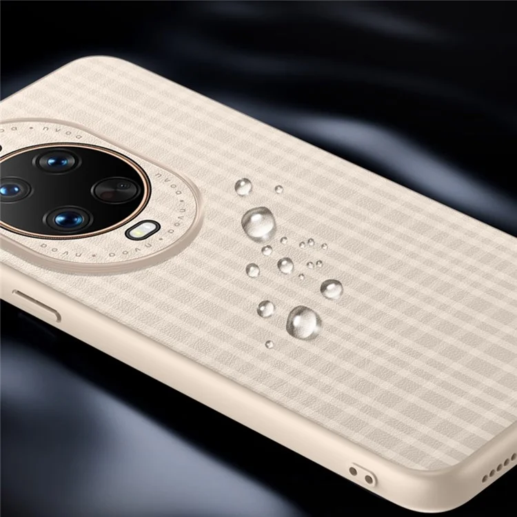 Cover per Huawei nova 14 5G con Texture a Quadri in Pelle PU + TPU Custodia Protettiva per Telefono - Nero