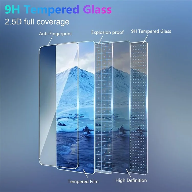 For Nothing Phone (3a) Case TPU Clear Phone Cover + 2PCS Tempered Glass Screen Film 2.5D Arc Edge