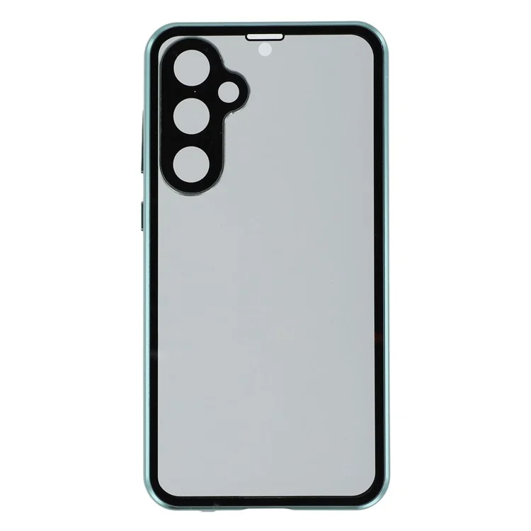 Étui pour Samsung Galaxy S23 FE avec Protecteur d'écran Anti-Espion / Film de Protection d'Objectif en Verre Trempé Coque de Téléphone Métallique - Vert