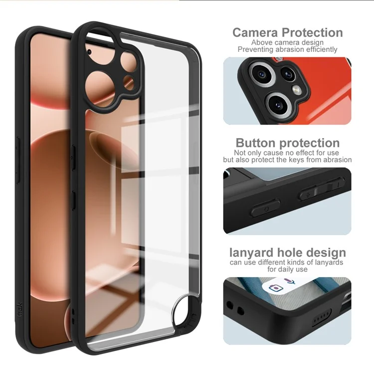 IMAK UX-9A Series for Nothing CMF Phone 2 Pro Case Clear TPU PC Phone Cover Reinforced Corners