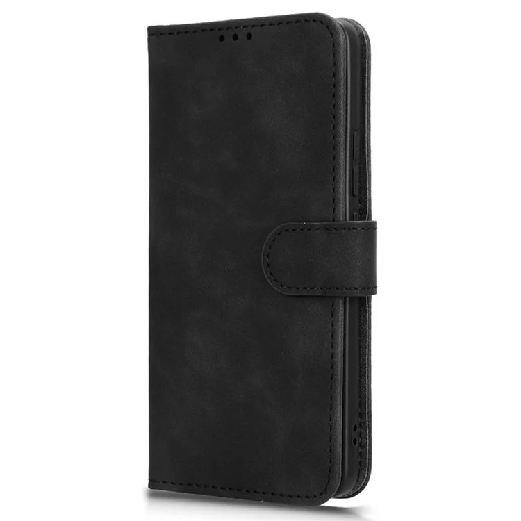 For Xiaomi 14T Leather Case Skin Feel Anti Drop Wallet Flip Phone Cover - Black
