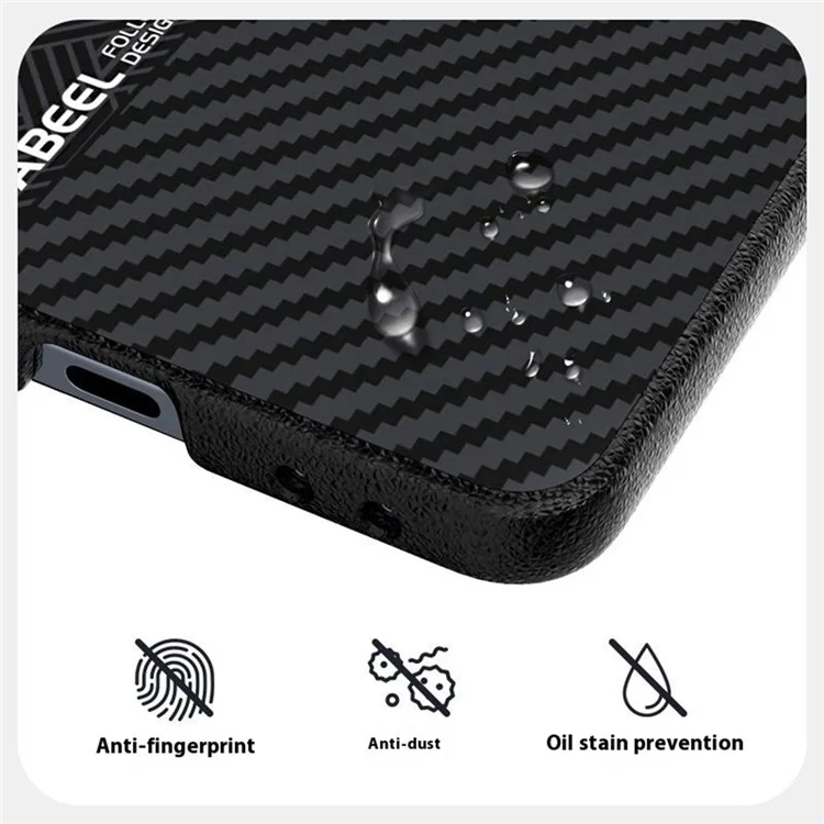 ABEEL Für Samsung Galaxy Z Flip7 5G Hülle PC + Aluminium-Legierung + PU-Leder Handyhülle Kompatibel mit MagSafe - Textur 2