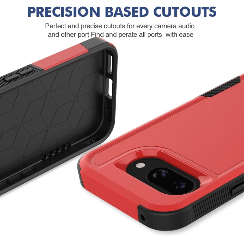 Bulk Purchasing For Google Pixel 9a Case 2 in 1 PC + TPU Shockproof Phone Cover - Red
