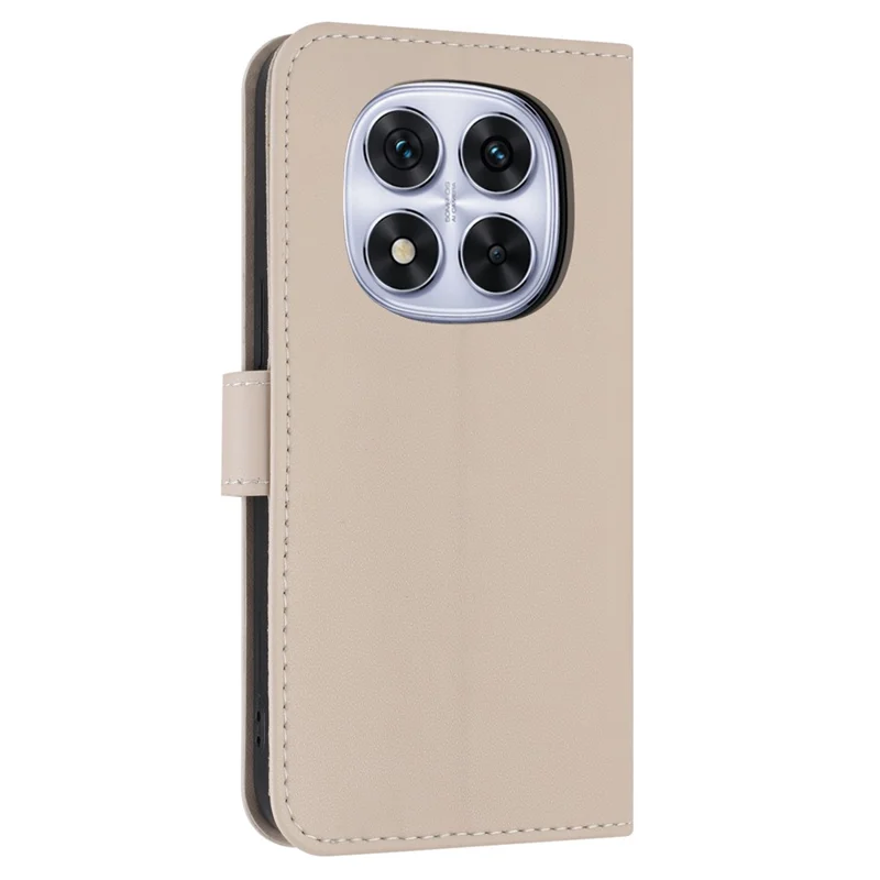 Phone Case For Xiaomi Redmi Note 14 Pro 5G / Note 14 Pro+ 5G / Poco X7 Pro 5G , Bowknot Decor Wallet Leather Cover with Wrist Strap - Khaki