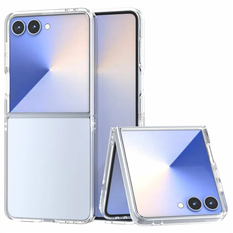 Чехол для Samsung Galaxy Z Flip7 5G Fold прозрачный жесткий противоударный ПК-чехол для телефона