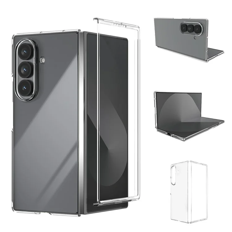 For Samsung Galaxy Z Fold7 5G Fold Clear Case Anti-Drop Hard PC Phone Cover