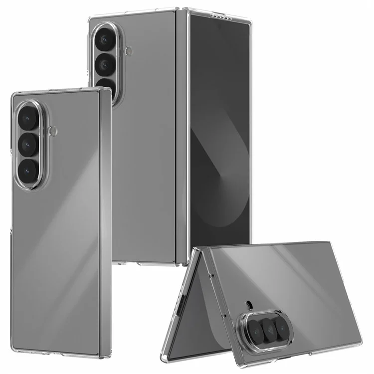 For Samsung Galaxy Z Fold7 5G Fold Clear Case Anti-Drop Hard PC Phone Cover
