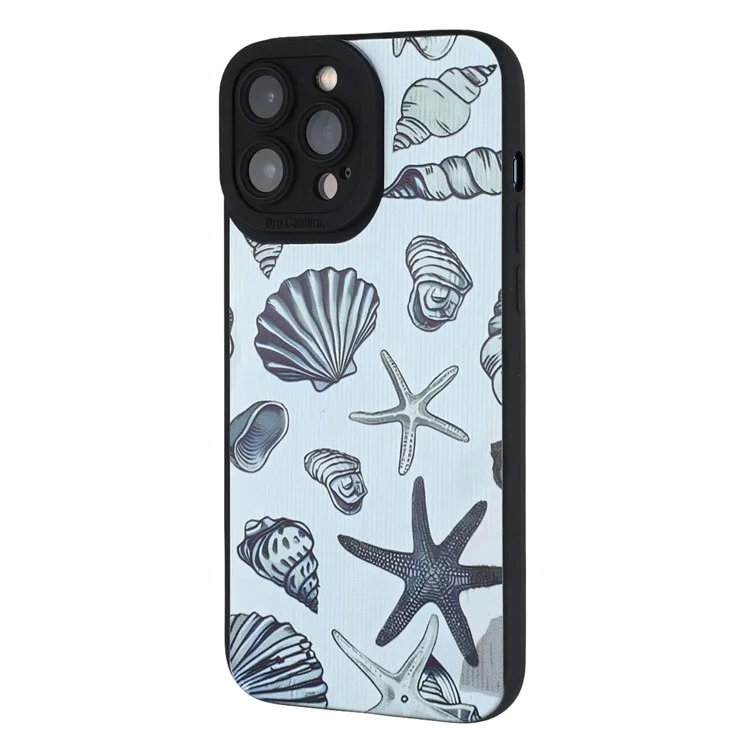 Чехол для iPhone 13 Pro Max с рисунком в виде морских звезд и ракушек, противоударный, мягкий TPU для задней панели телефона