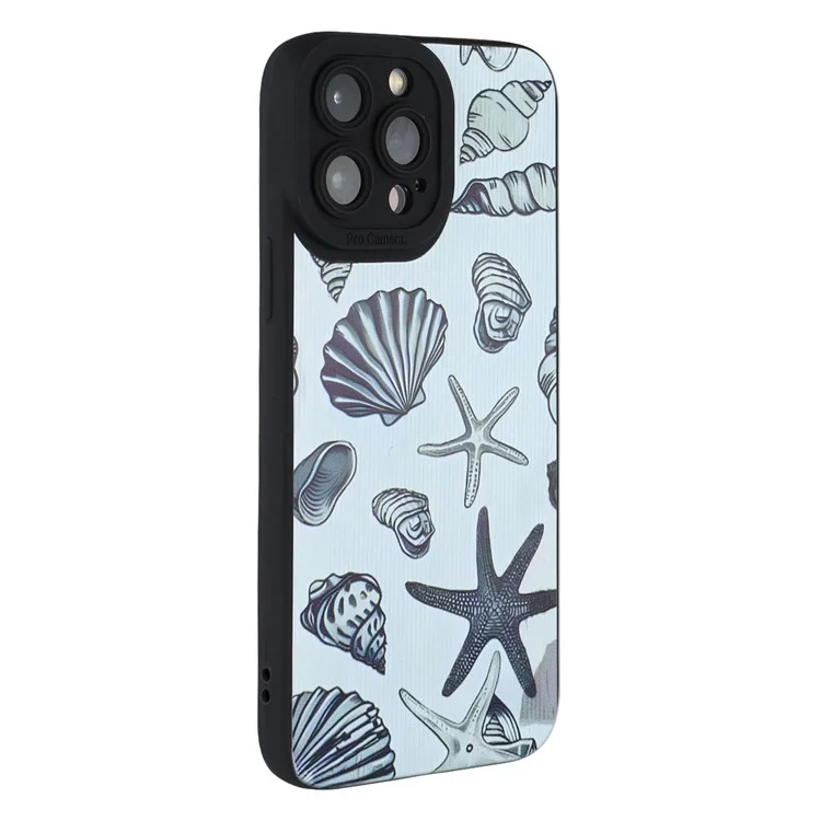 Étui pour iPhone 13 Pro Motif de Coquillages d'Étoile de Mer Antichoc Coque Arrière en TPU