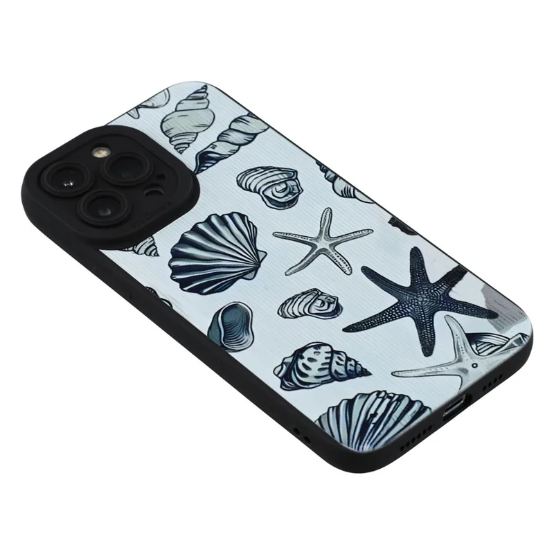 Étui pour iPhone 13 Pro Motif de Coquillages d'Étoile de Mer Antichoc Coque Arrière en TPU