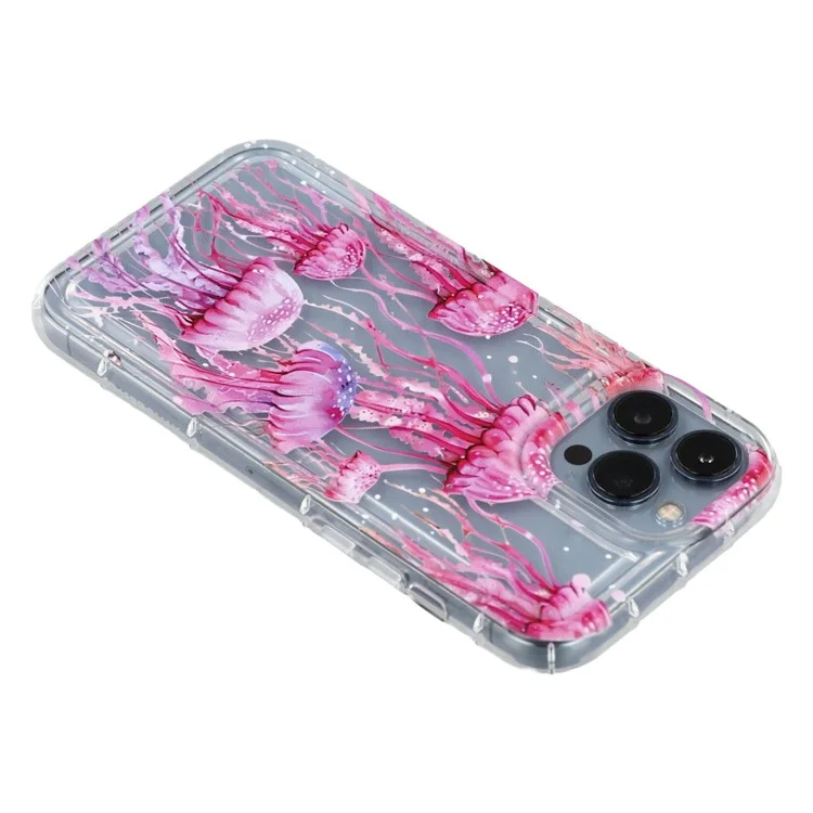 Per iPhone 13 Pro Case Rosa Medusa Modello Airbag Antiurto TPU Custodia Posteriore