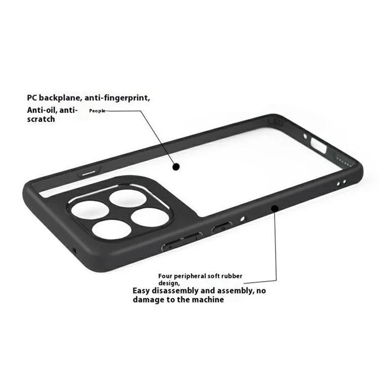 For Motorola Edge 60 Pro 5G Case Shockproof PC + TPU Clear Back Phone Cover