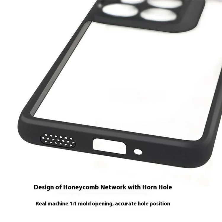 For Motorola Edge 60 Pro 5G Case Shockproof PC + TPU Clear Back Phone Cover