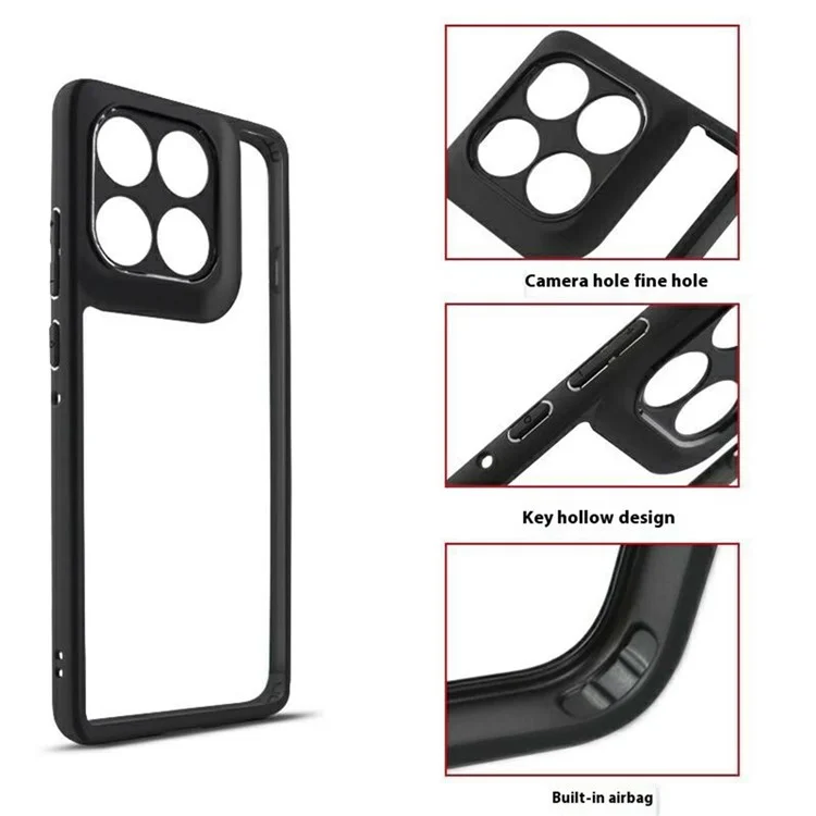 For Motorola Edge 60 Pro 5G Case Shockproof PC + TPU Clear Back Phone Cover