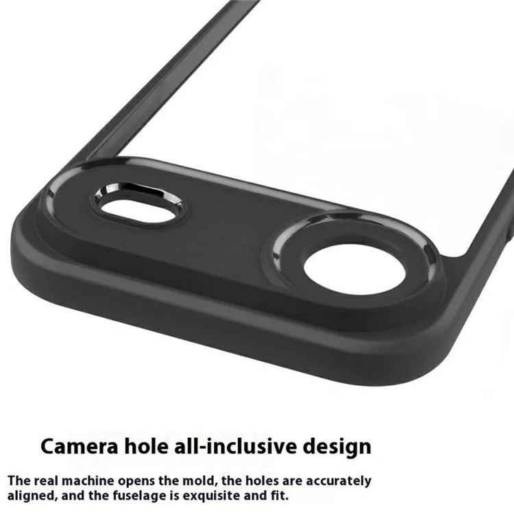 For iPhone 17 Air Case Shockproof PC + TPU Clear Back Phone Cover