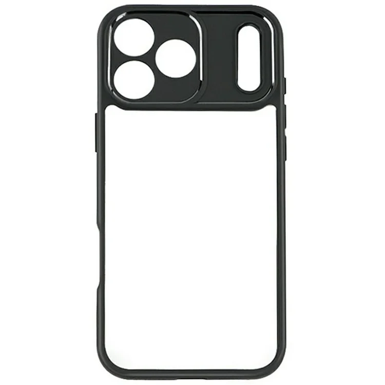 For iPhone 17 Pro Case Shockproof PC + TPU Clear Back Phone Cover