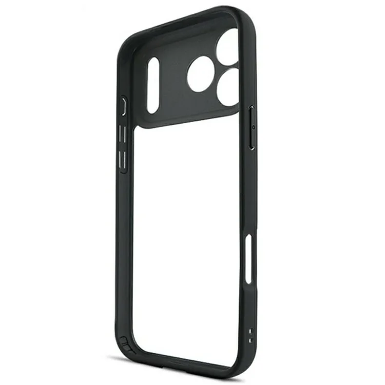 For iPhone 17 Pro Case Shockproof PC + TPU Clear Back Phone Cover