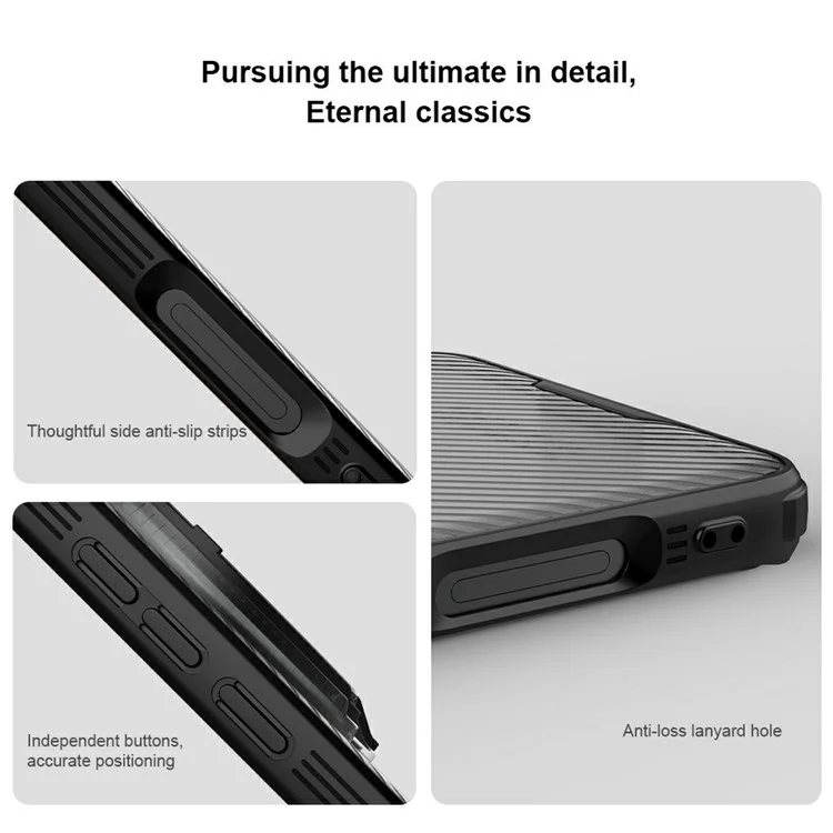 Чехол NILLKIN Camshield Prop Series для vivo X200 Ultra 5G с защитой камеры, прозрачный, из ПК + TPU