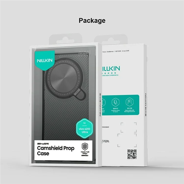 Чехол NILLKIN Camshield Prop Series для vivo X200 Ultra 5G с защитой камеры, прозрачный, из ПК + TPU