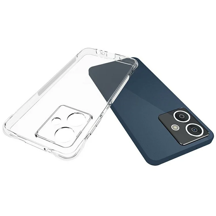 Capa de telefone celular TPU 5G Crest da HMD Não Escorregadia Transparente
