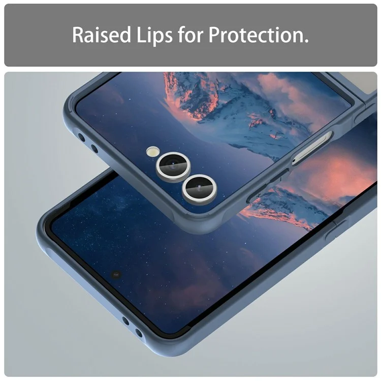For Samsung Galaxy Z Flip7 5G Case Compatible with MagSafe Anti Drop PC + TPU Phone Cover - Blue