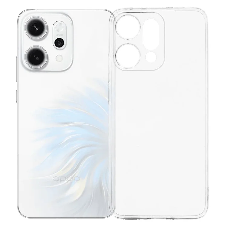 UNITHIN per Cover Oppo Reno14 5G Ultra Sottile 0,7mm Trasparente TPU Antiurto con Ritagli Precisi