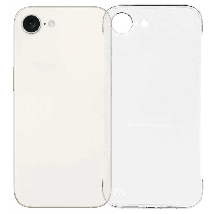 Für iPhone 16e Hülle Transparente PC Randlose Handyhülle