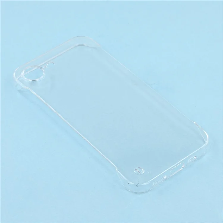 Für iPhone 16e Hülle Transparente PC Randlose Handyhülle