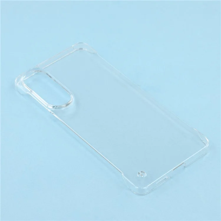 Für Samsung Galaxy S25 Edge Hülle Transparente PC Rahmenlose Handyhülle
