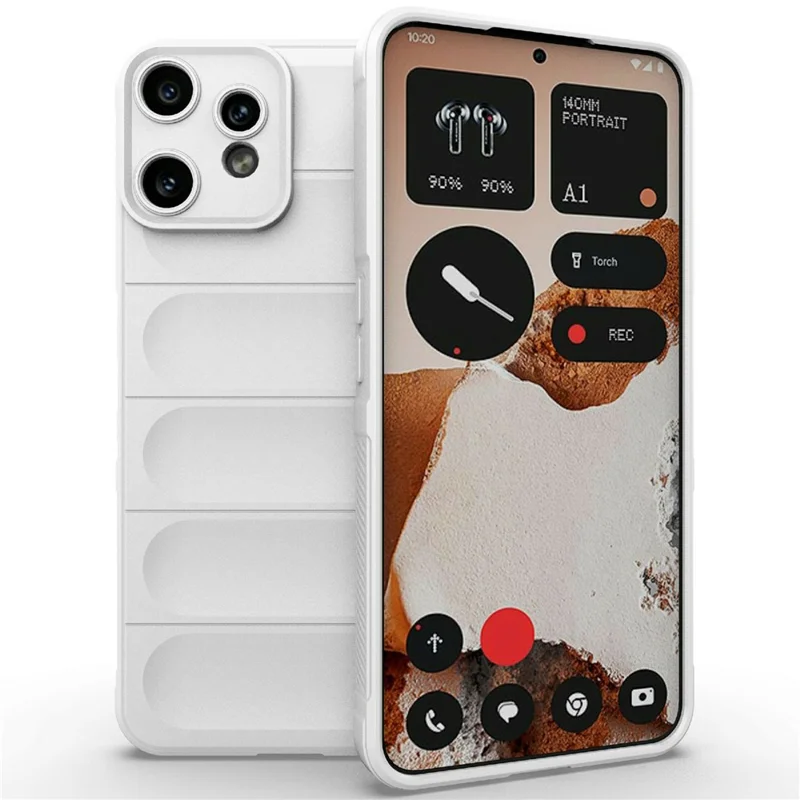For Nothing CMF Phone 2 Pro Case Anti-Drop Soft TPU Rugged Phone Back Cover - White