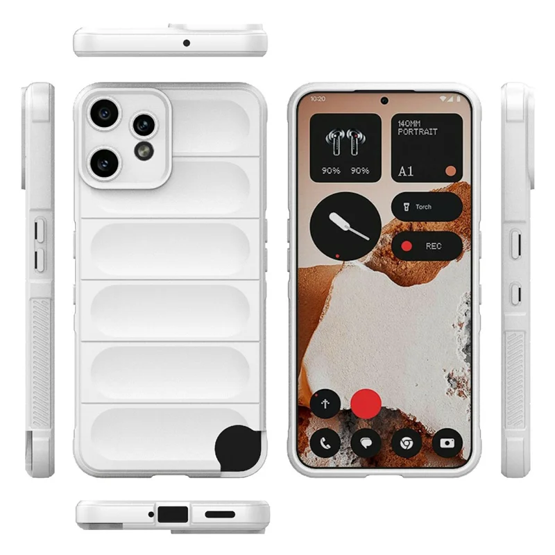 For Nothing CMF Phone 2 Pro Case Anti-Drop Soft TPU Rugged Phone Back Cover - White