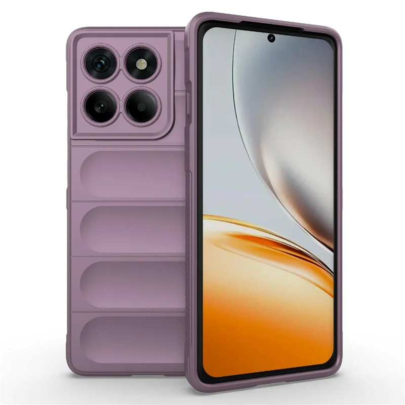 For Motorola Edge 60 Pro 5G Case Anti-Drop Soft TPU Rugged Phone Back Cover - Light Purple
