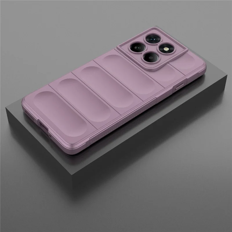For Motorola Edge 60 Pro 5G Case Anti-Drop Soft TPU Rugged Phone Back Cover - Light Purple