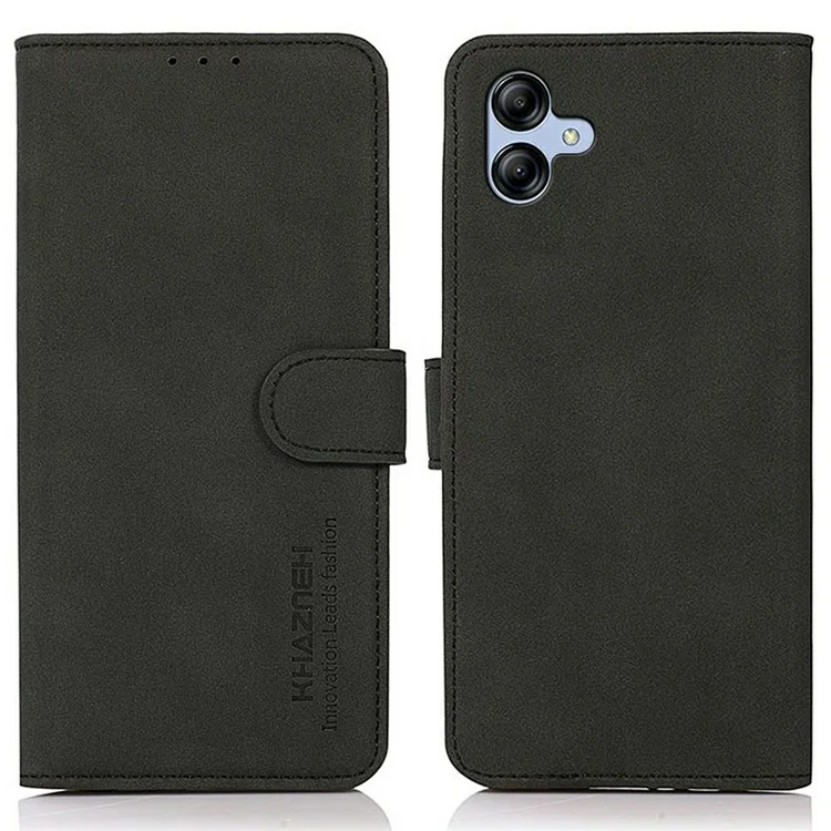 KHAZNEH For Samsung Galaxy A07 Case PU Leather Wallet Stand Phone Cover - Black